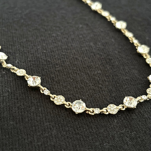 NWT Givenchy Gold Tone Crystal Collar Necklace - Picture 1 of 6